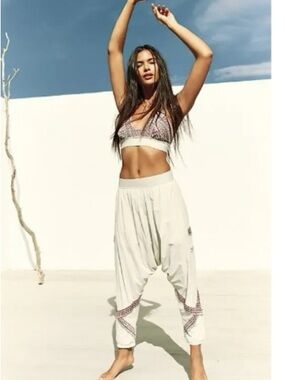 NWOT Free People Summer Moon Flowy Harem Pants | Large